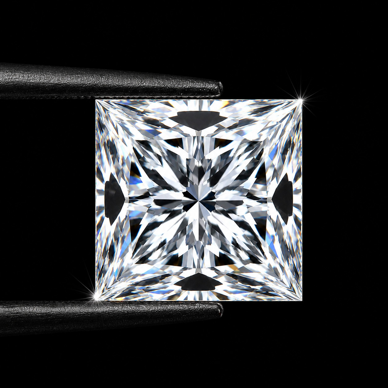 6 Ct Lab Grown White Diamond Princess Cut VVS1 D Grade Loose Stone 1 Pc