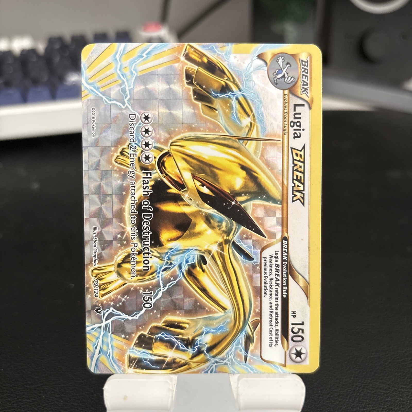 Pokemon TCG Lugia BREAK 79/124 Fates Collide Full Art Holo Eng 2016 LP 