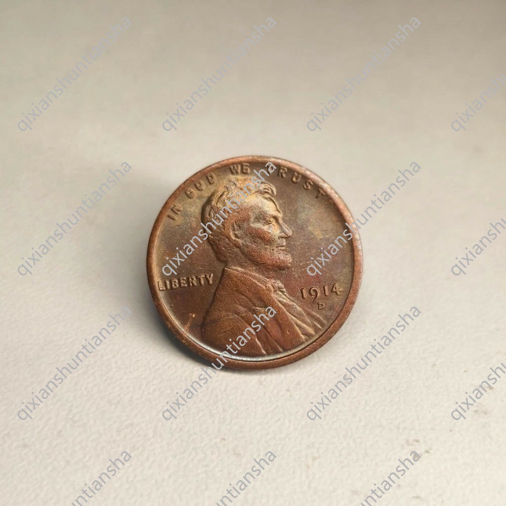 1914-D Lincoln Wheat Cent Penny Rare Sought After Year As shown in the figure 1914-D Lincoln Wheat Cent Penny Rare Sought After Year As shown in the figure