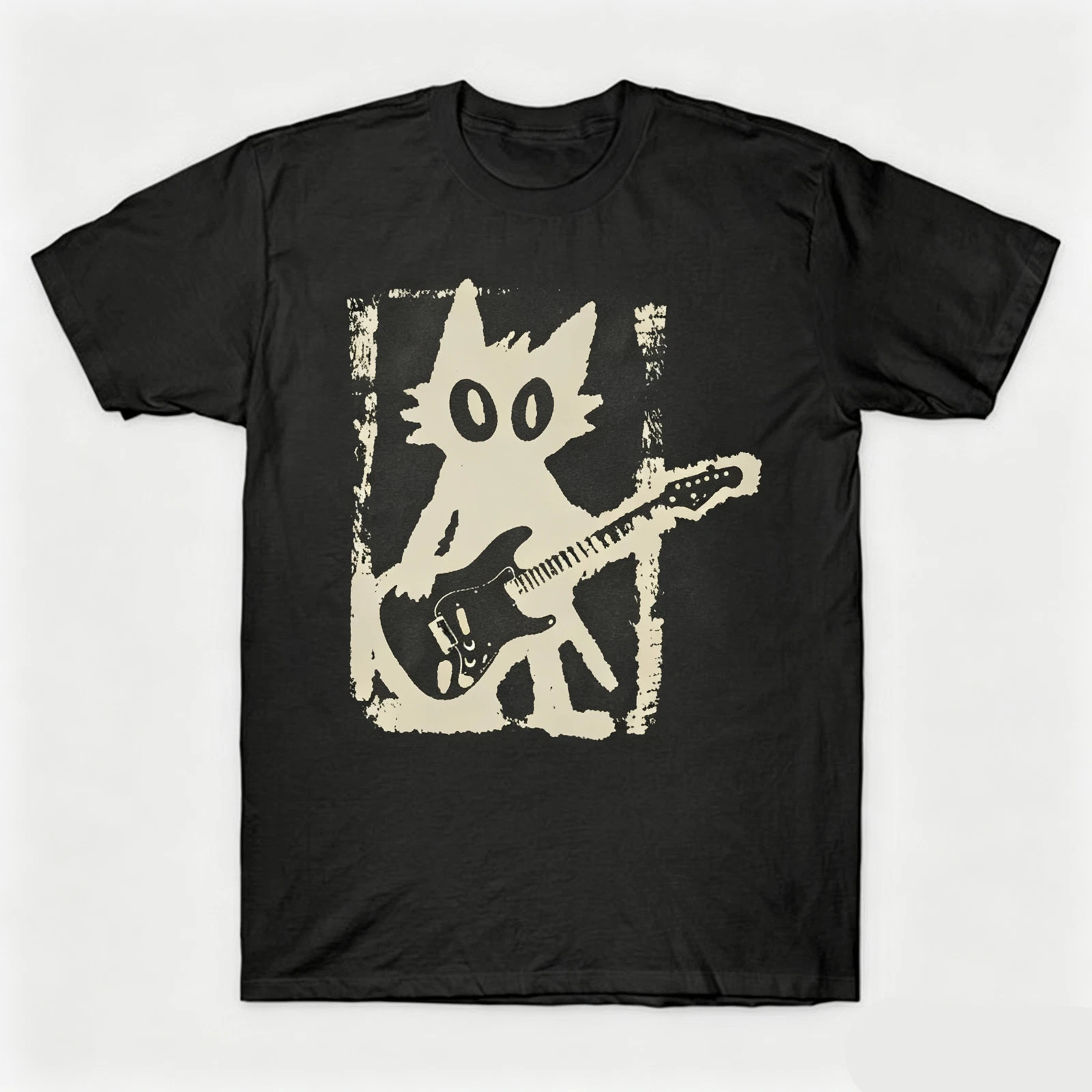 Vintage Punk Guitar Rock Cat Y2K Music Lover Gift T-Shirt Vintage Punk Guitar Rock Cat Y2K Music Lover Gift T-Shirt