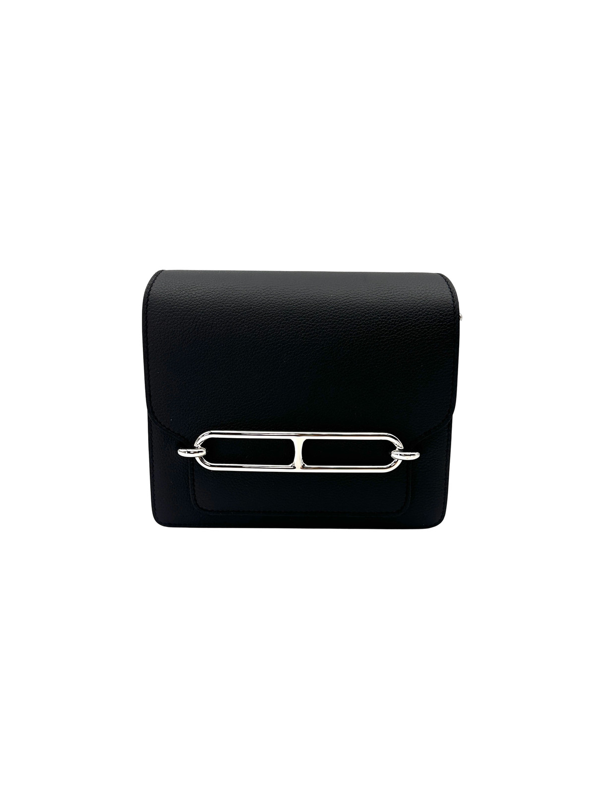 Hermes Roulis Black Leather Wallet 090102