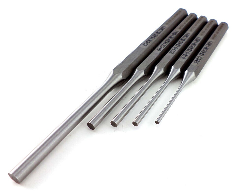 Wilde Tool 5pc Pin Punch Set MADE IN USA 3/32 � 1/4� Inch Professional Quality
