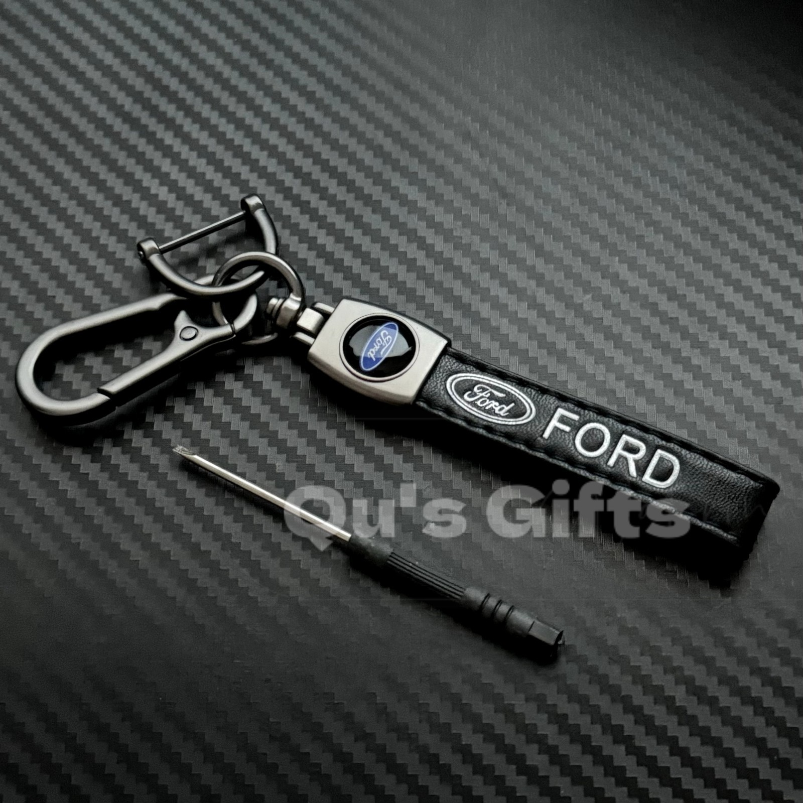 Ford Genuine Leather Keychain US Seller Ford Genuine Leather Keychain US Seller
