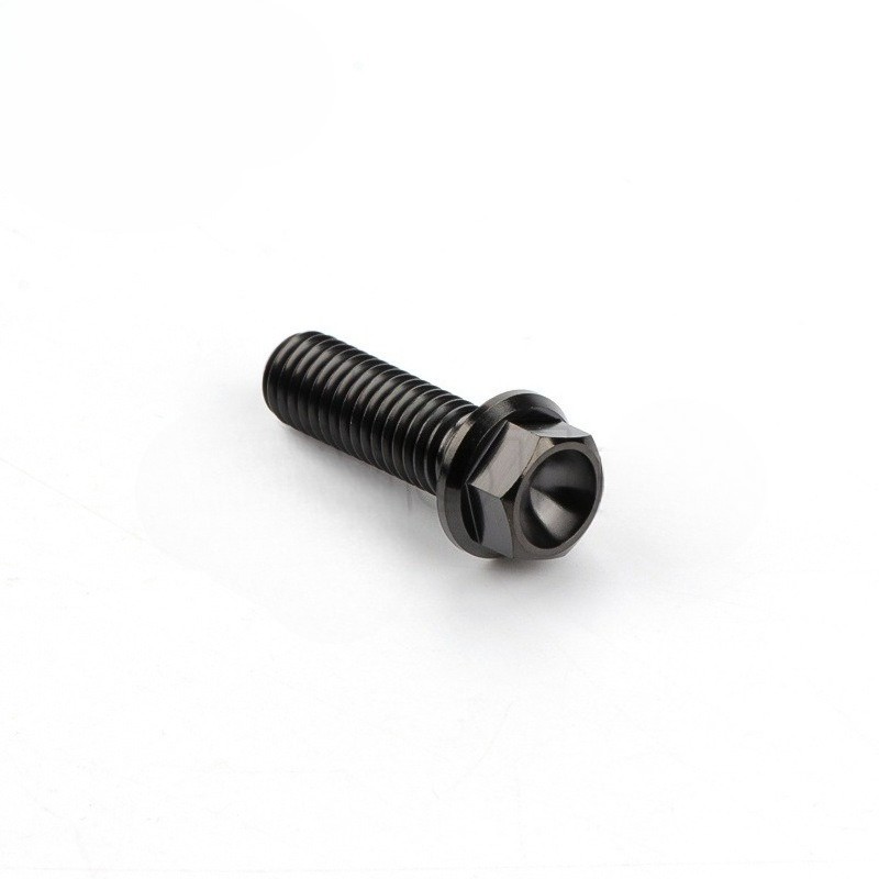 6pcs Titanium Bolt Flange Head Hex Screws M8x15 20 25 30 35 40 45 50 55 60 65mm 6pcs Titanium Bolt Flange Head Hex Screws M8x15 20 25 30 35 40 45 50 55 60 65mm