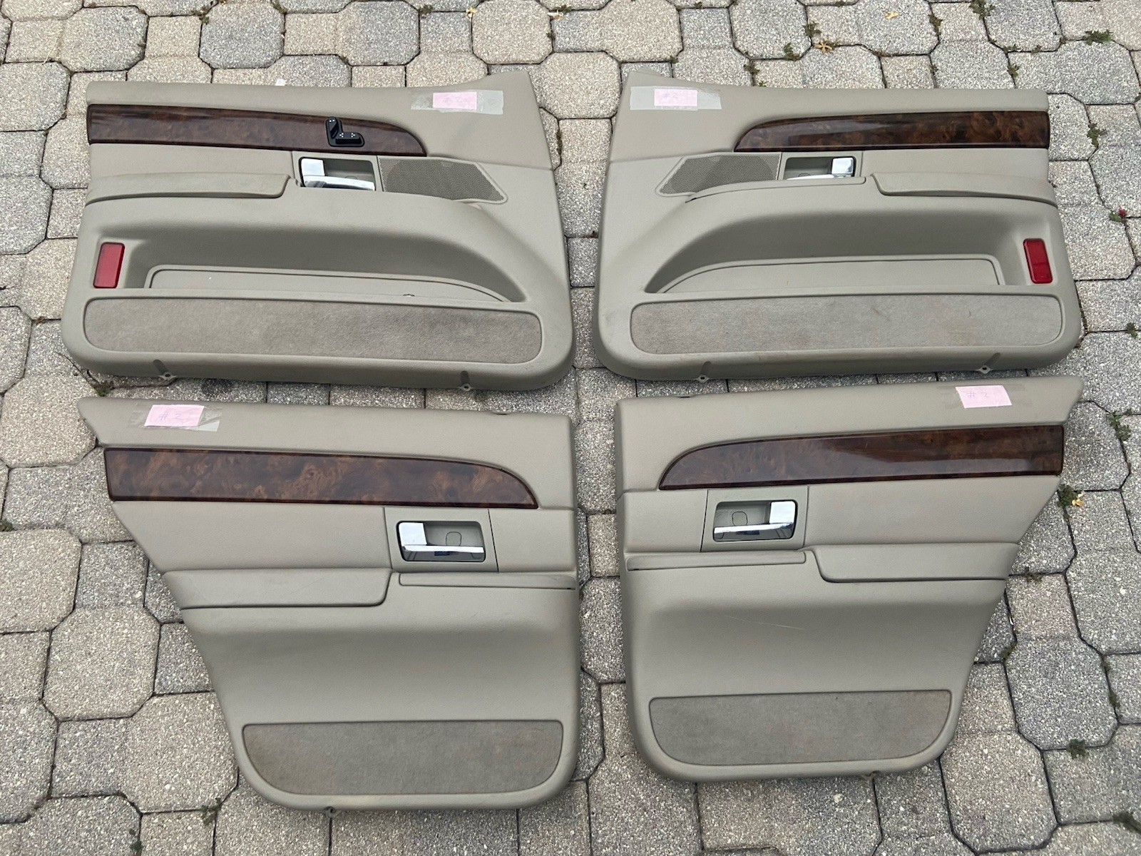 2009-2011 Mercury Grand Marquis Set of 4 Door Panels Gray Stone # 2