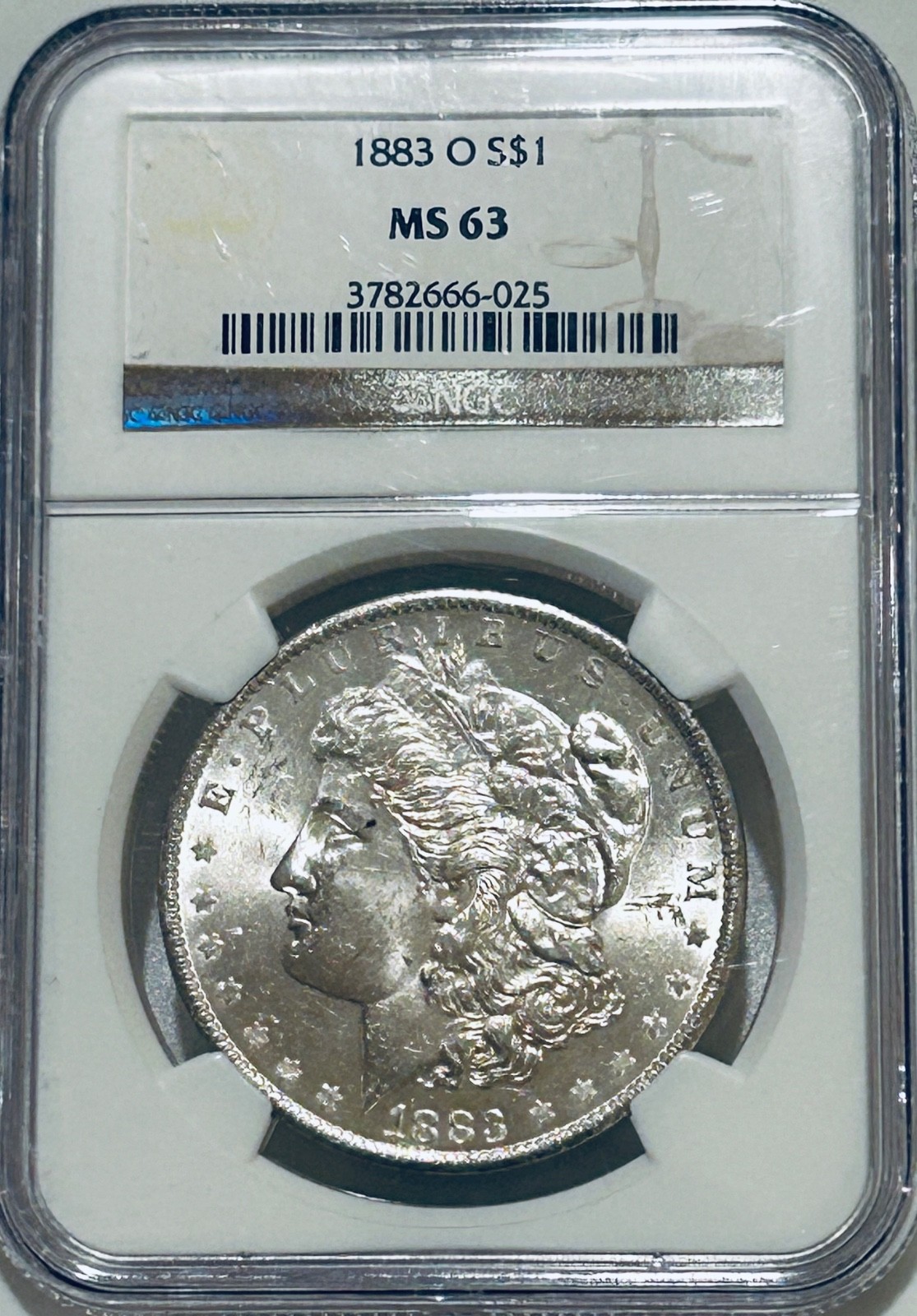 1883 O Morgan Silver Dollar NGC MS63