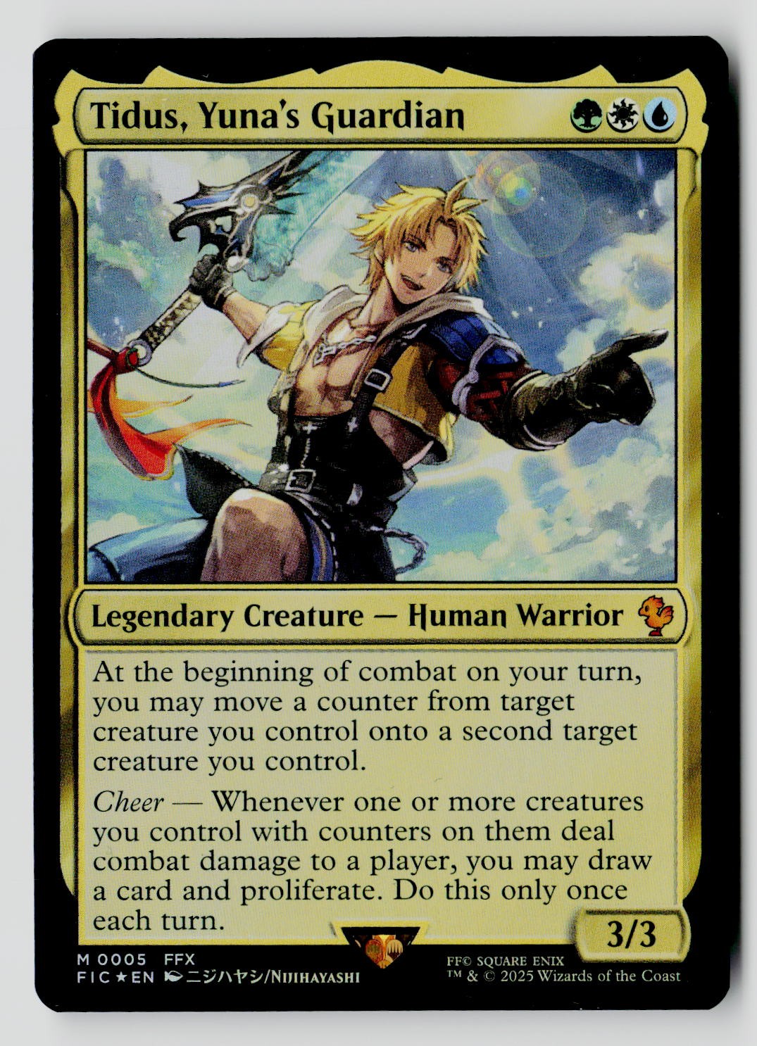 Tidus, Yuna\'s Guardian 5 M Foil MTG FIC NM