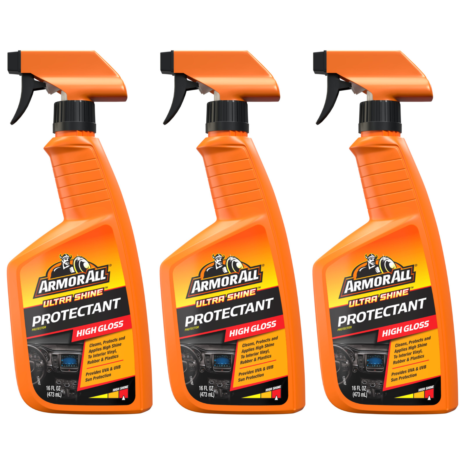 Armor All Ultra Shine Protectant Car Cleaning Spray 16 fl oz 3-Pack