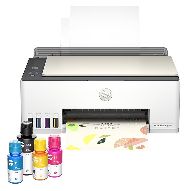 HP Smart Tank 5100 Wireless All-in-One Supertank Printer NEW HP Smart Tank 5100 Wireless All-in-One Supertank Printer NEW