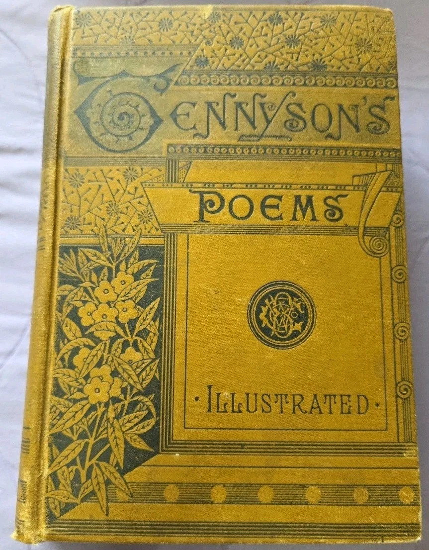 Tennyson's Poems Poetical Works of Alfred Tennyson Illustrated 1882 Oversize HC