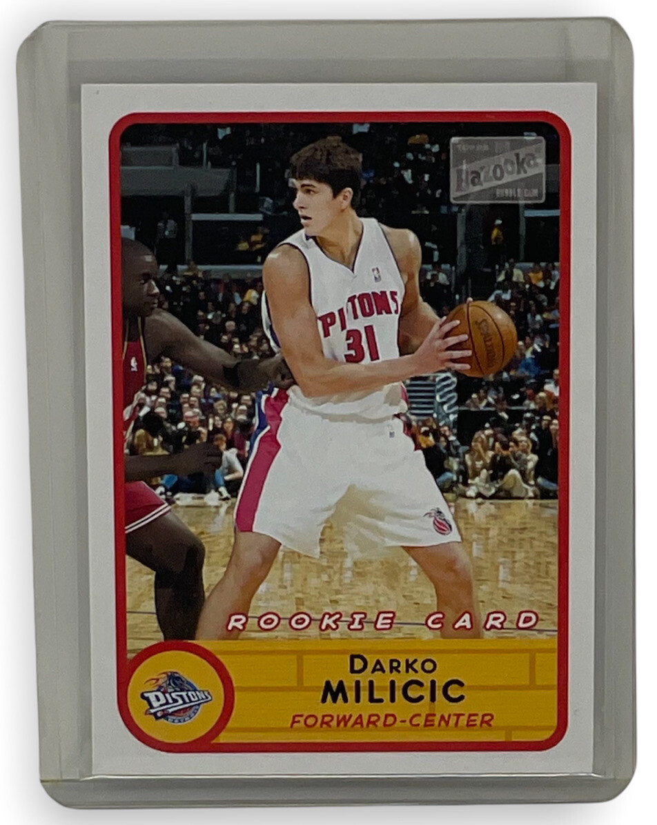 Darko Milicic 2003-04 Topps Bazooka Rookie Card Detroit Pistons Basketball #275 Darko Milicic 2003-04 Topps Bazooka Rookie Card Detroit Pistons Basketball #275