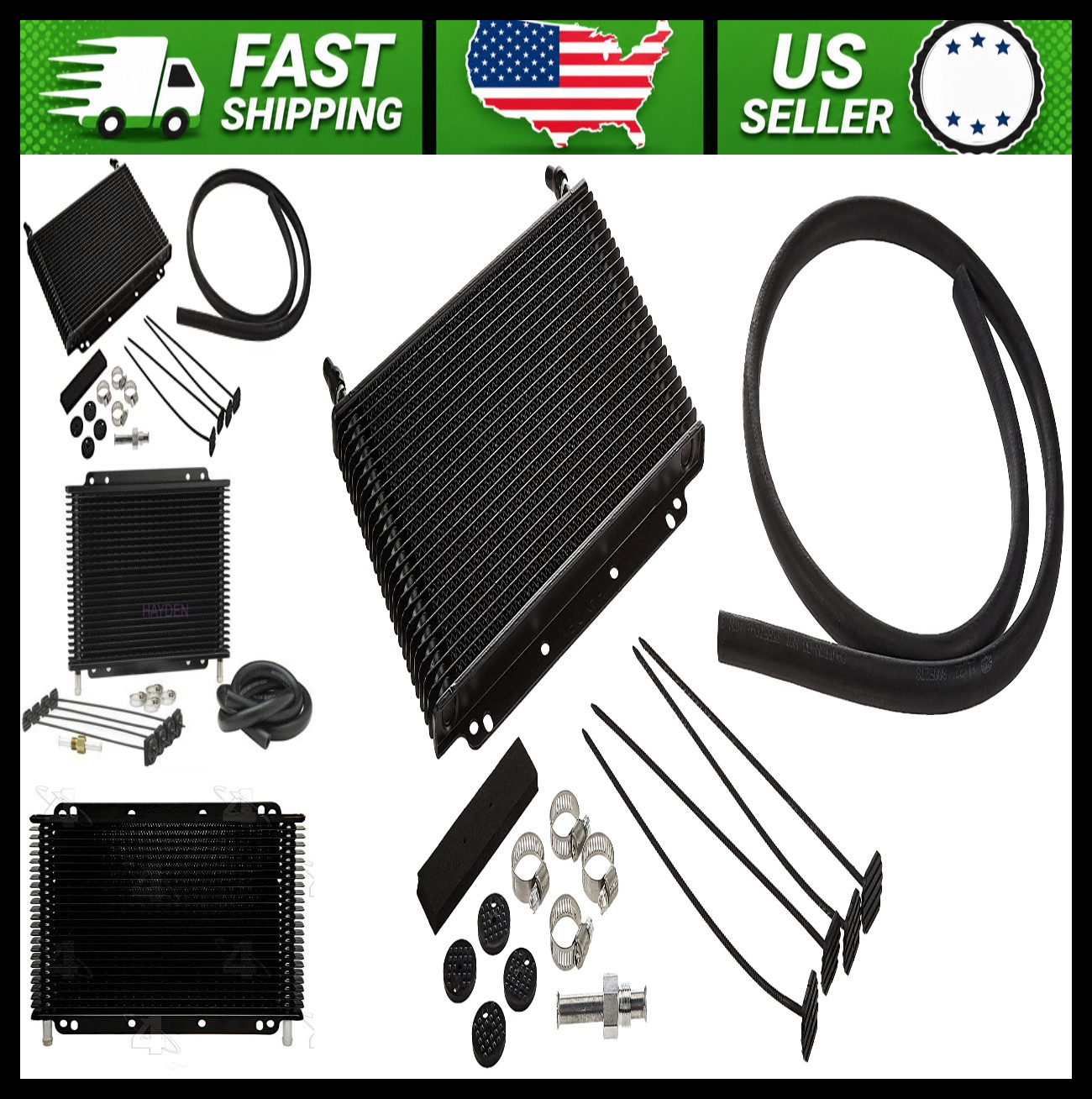 Hayden Universal Rapid-Cool Add-On Transmission Cooler 9.5 x 11 in
