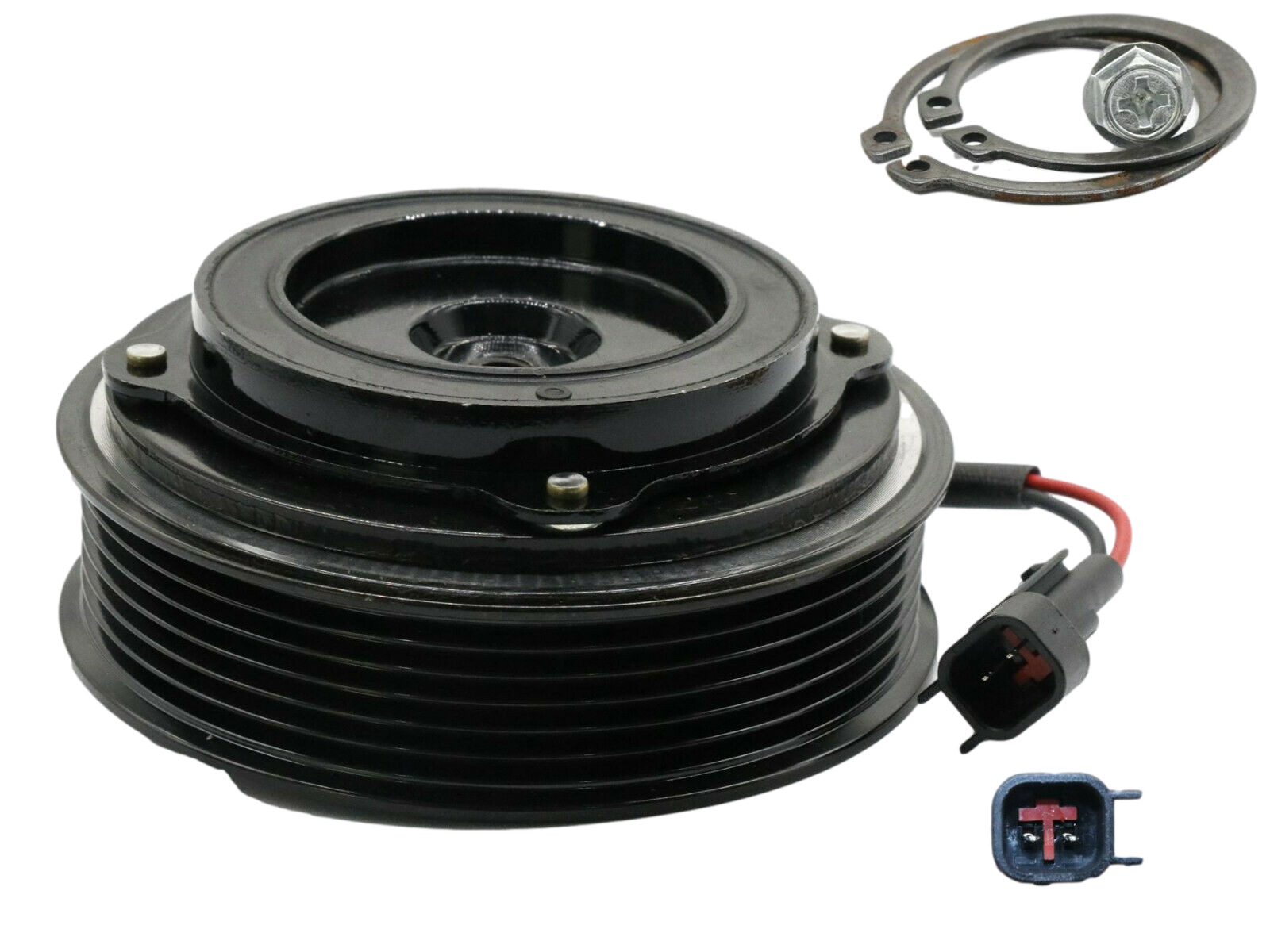A/C Compressor Clutch Kit Fits: 2013 - 2019 FORD EXPLORER 3.5L Pulley Coil