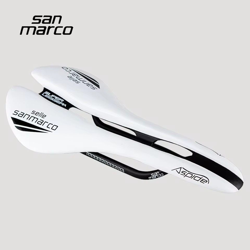 Selle San Marco Bike Seat Saddle Carbon Fiber Lightweight White