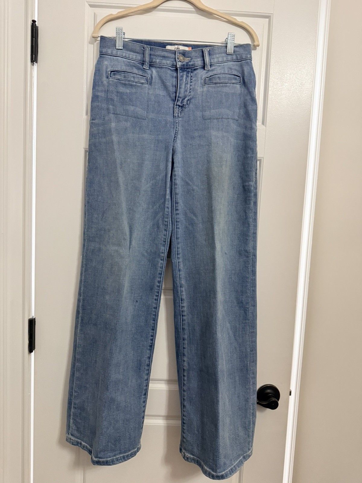 CAbi Venice Jean Size 4R, Style 4908R, Light Wide Leg CAbi Venice Jean Size 4R, Style 4908R, Light Wide Leg