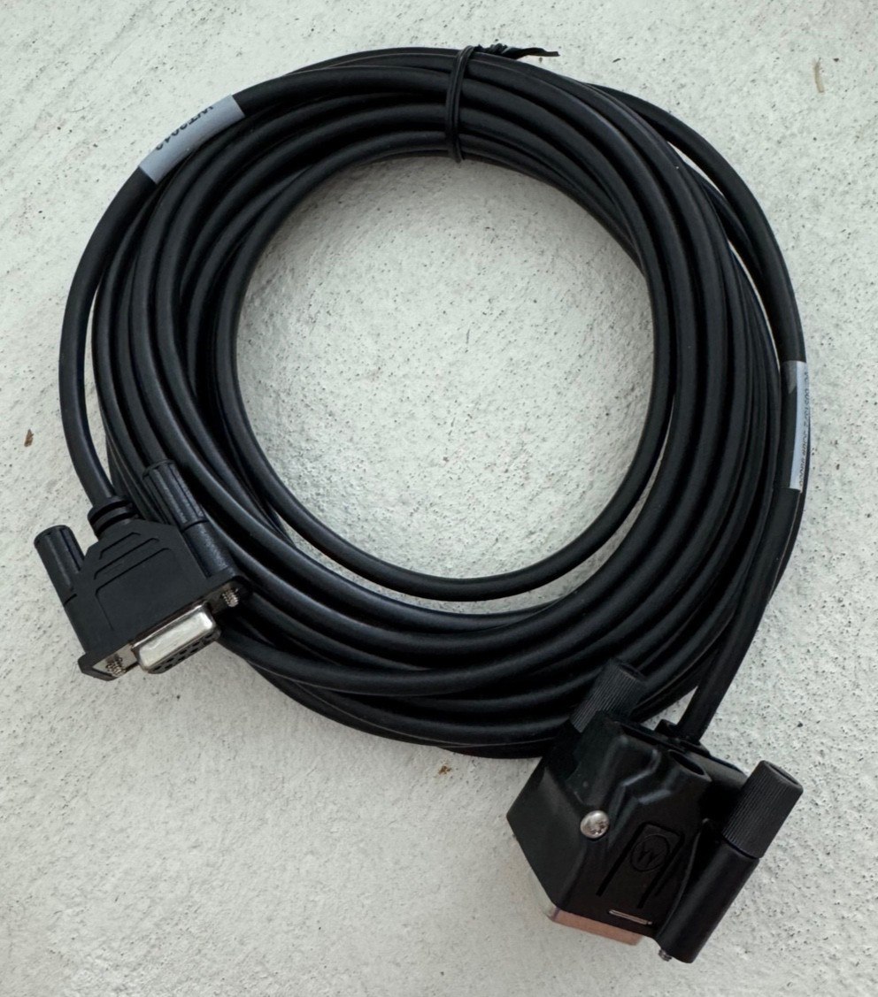 Motorola HKN6161A 20\' RS232 Rear Accessory Data Cable XTL2500 XTL5000 NOS