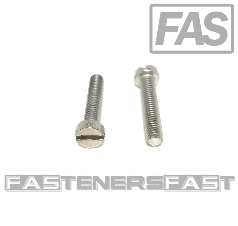 (25) M5-0.8 x25 Stainless Steel Slotted Cheese Head Machine Screw DIN84 A2 M5x25 (25) M5-0.8 x25 Stainless Steel Slotted Cheese Head Machine Screw DIN84 A2 M5x25