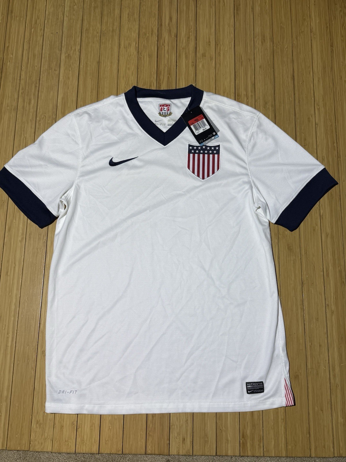 Nike USA USMNT  World Cup Home Soccer Jersey White Dri-FIT NWT Men’s Large  Rare