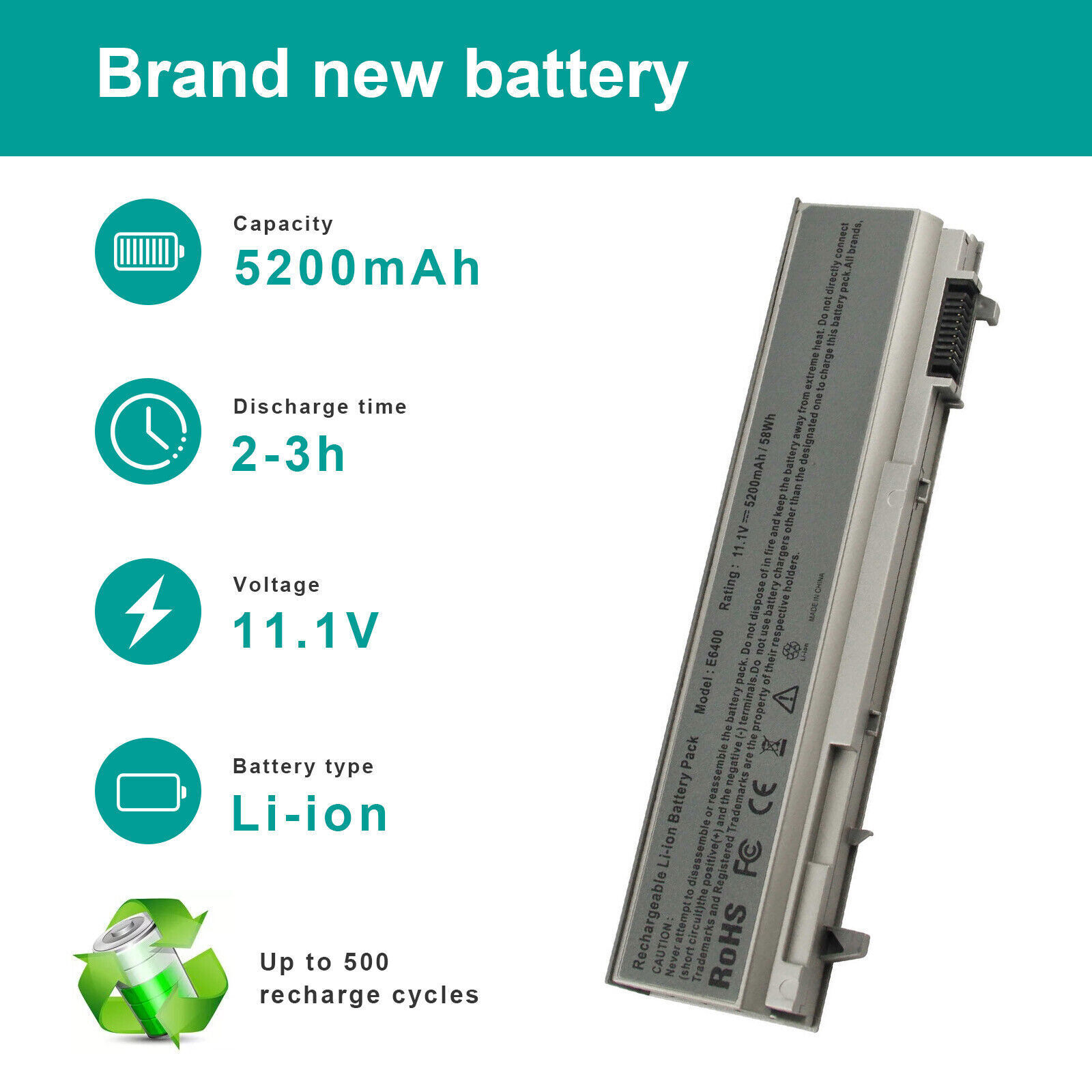 LOT 30x Battery For Dell Latitude E6400 E6410 E6500 E6510 PT43 PT434 KY477 M2400