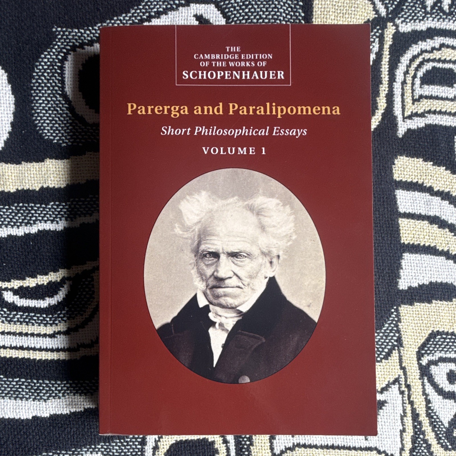 Cambridge Schopenhauer Parerga and Paralipomena Vol 1 Essays PB English