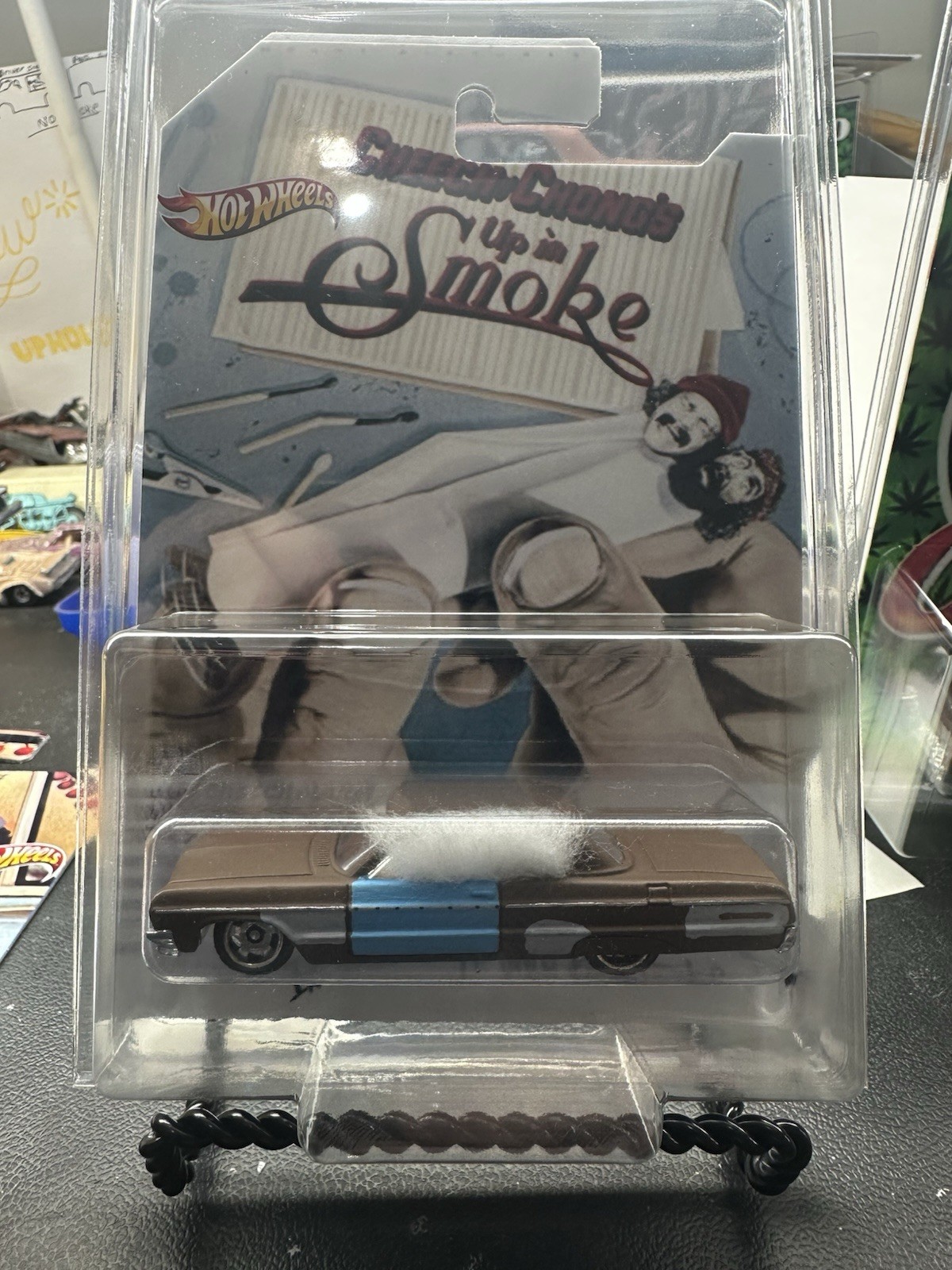 CUSTOM Cheech and Chong Movie Car w REAL RIDERS on Custom Card CUSTOM Cheech and Chong Movie Car w REAL RIDERS on Custom Card