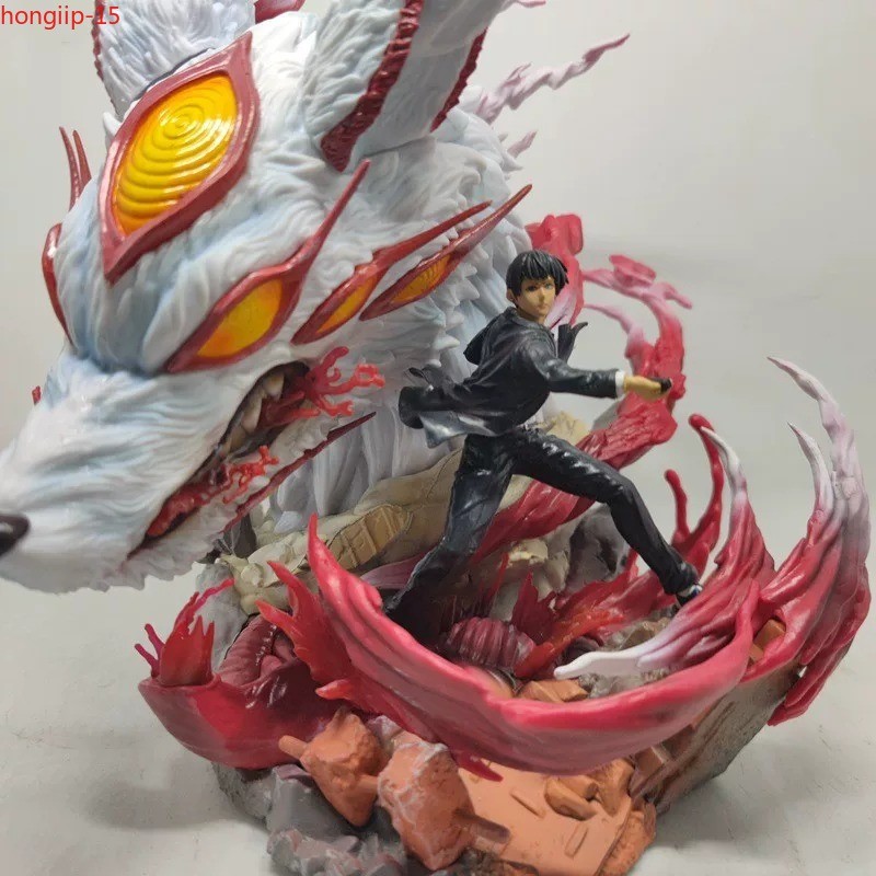 Chainsaw Man Hayakawa Aki Figure Light‑up Anime Statue Model Collectible Decor