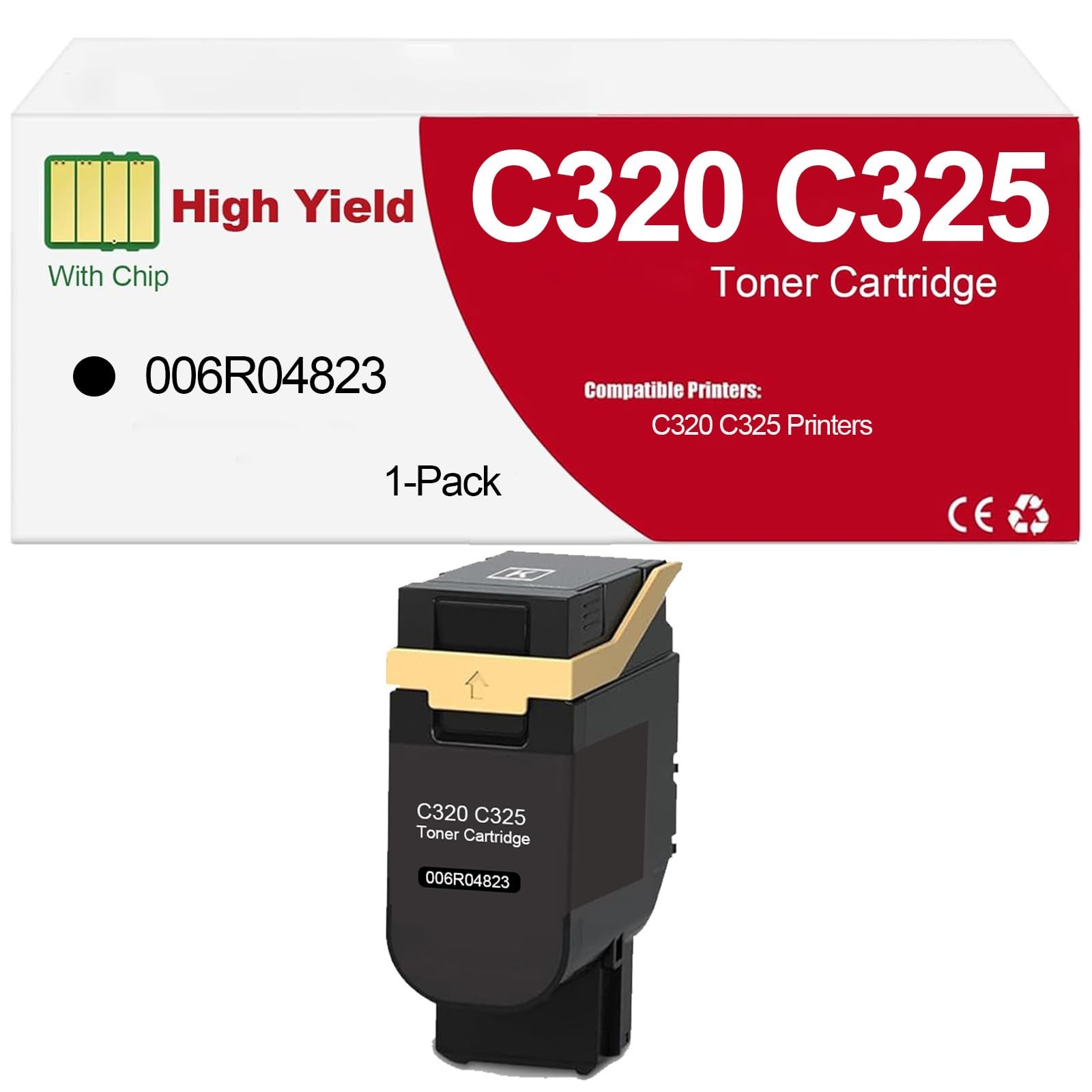** NEW Xerox Toner | C320 / C325 | 006R04823 | Black w/ Chip | Compatible | 1-Pk