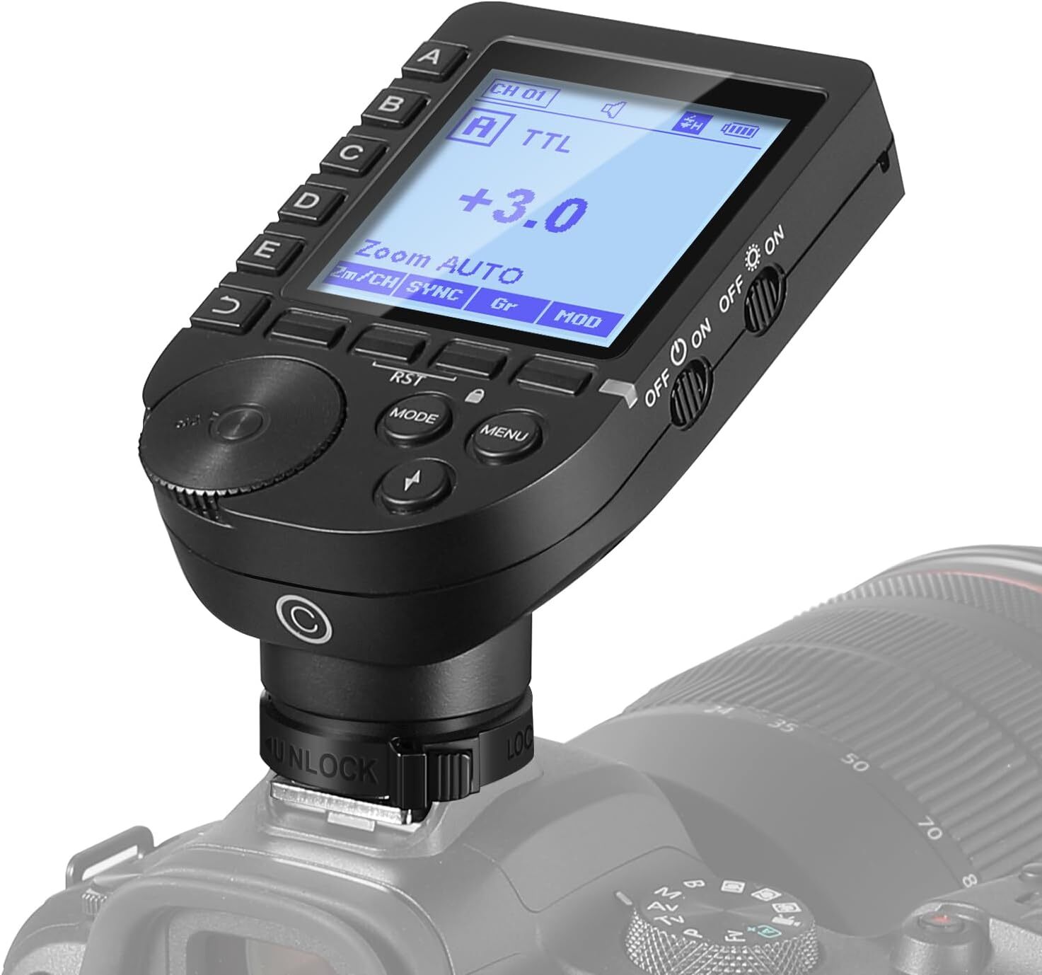 US NEEWER QPRO-S/C/N TTL Wireless Flash Trigger Transmitter for Canon Nikon