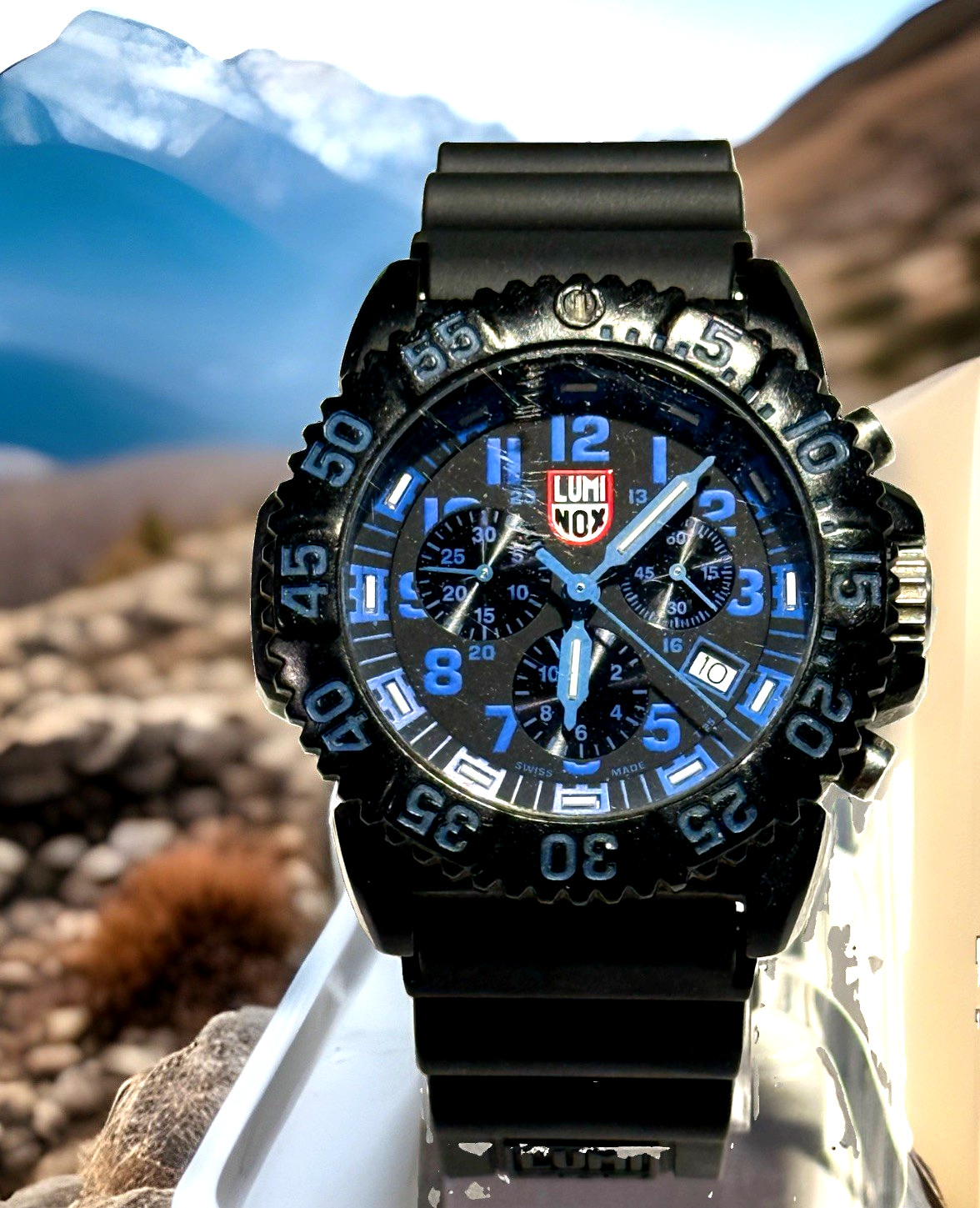 Luminox Navy Seal Blue Colormark Chronograph Quartz Mens Watch XS.3083