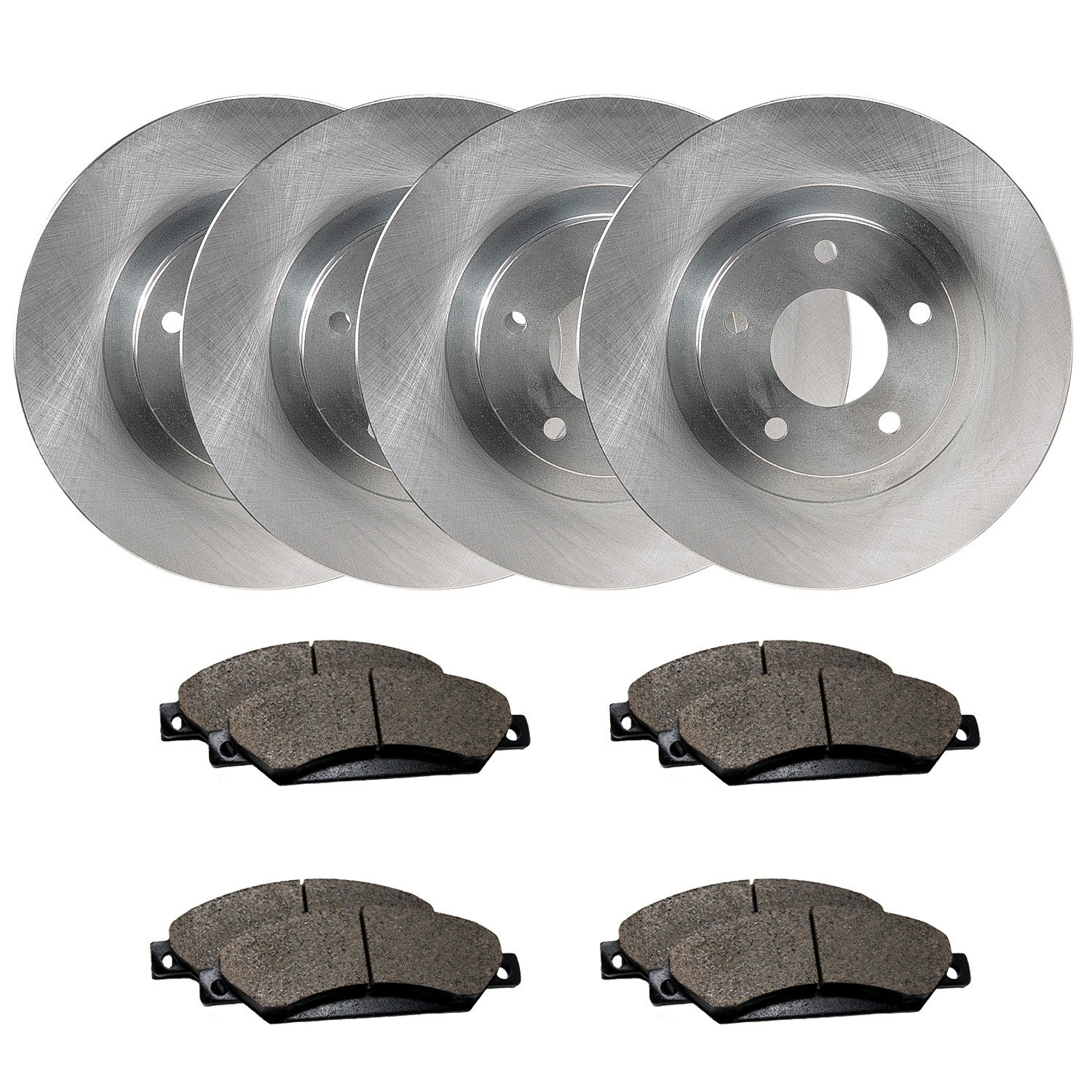 Front & Rear Brake Rotors + Ceramic Pads for 2009-18 Audi Q3 VW Tiguan