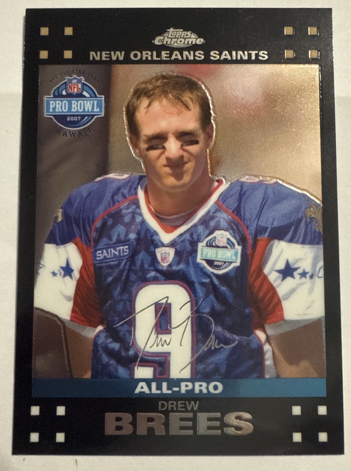 2007 Topps Chrome - All-Pro Drew Brees #TC157 Refractor 2007 Topps Chrome - All-Pro Drew Brees #TC157 Refractor