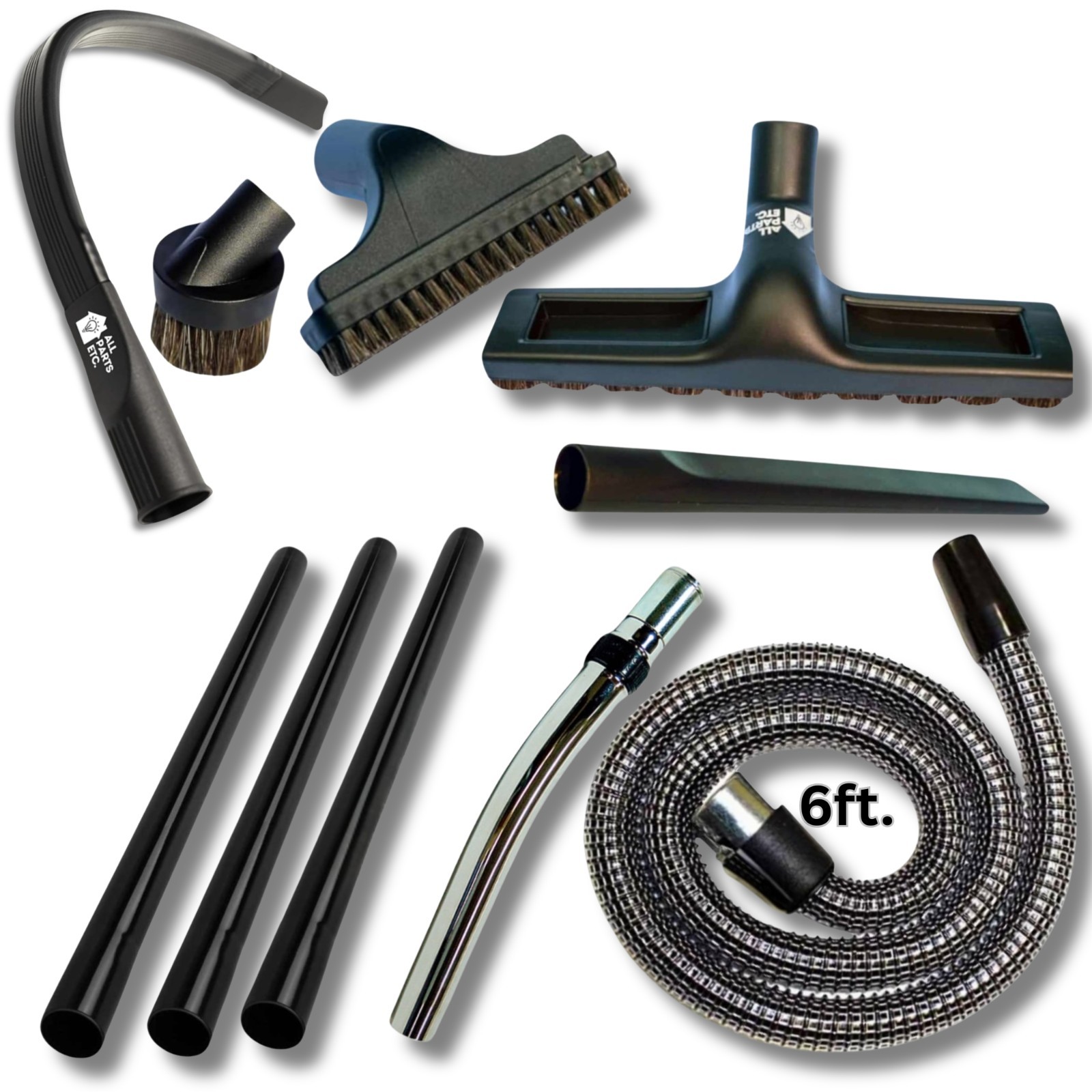 Rainbow Vacuum Attachment Kit 10-Pieces – Fits D3, D4, D4C, SE Models Only