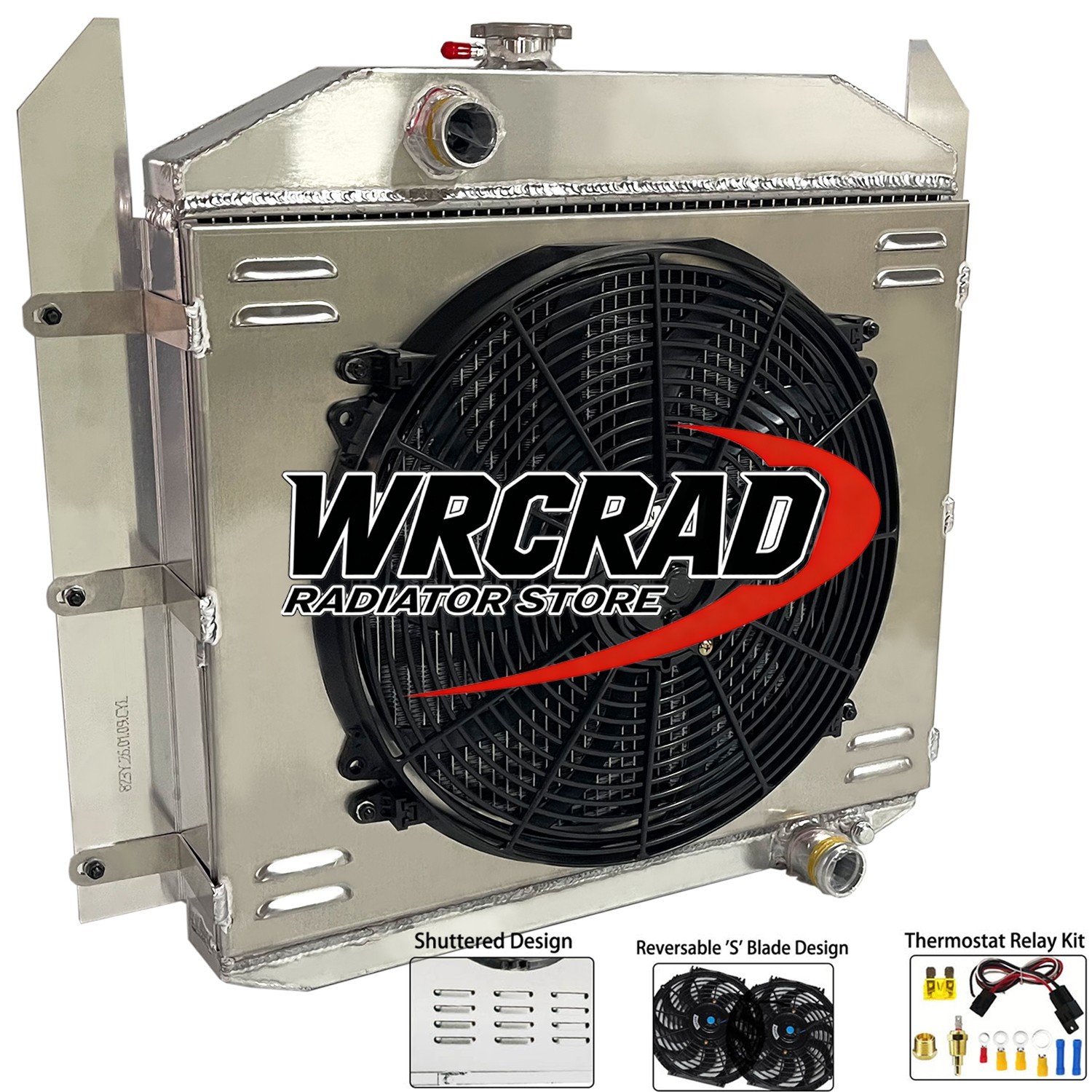 All Aluminum Radaitor shroud fan for 1949-1952 50 Studebaker Pickup CC4952 1951
