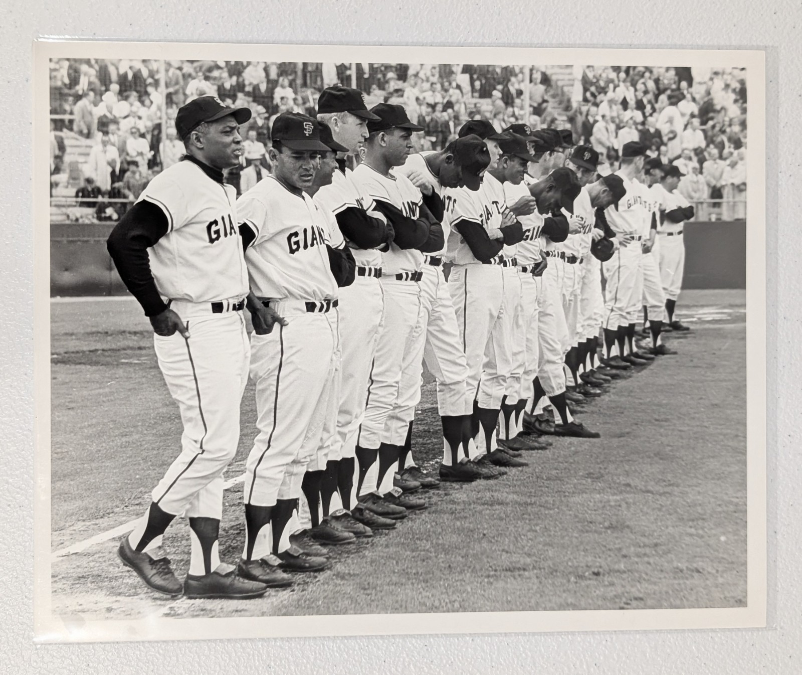 Undated press photo - Willie Mays and 1960\'s San Francisco Giants Lineup - 8x10