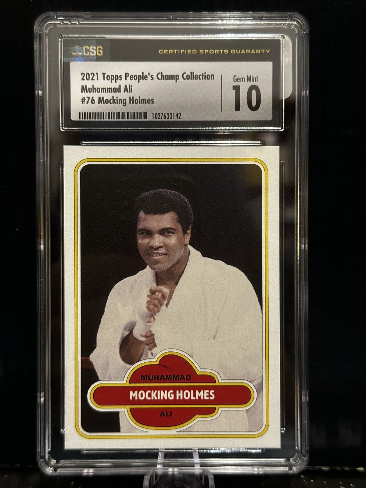 2021 Topps People\'s Champ Collection Muhammad Ali #76 CSG GEM MINT 10