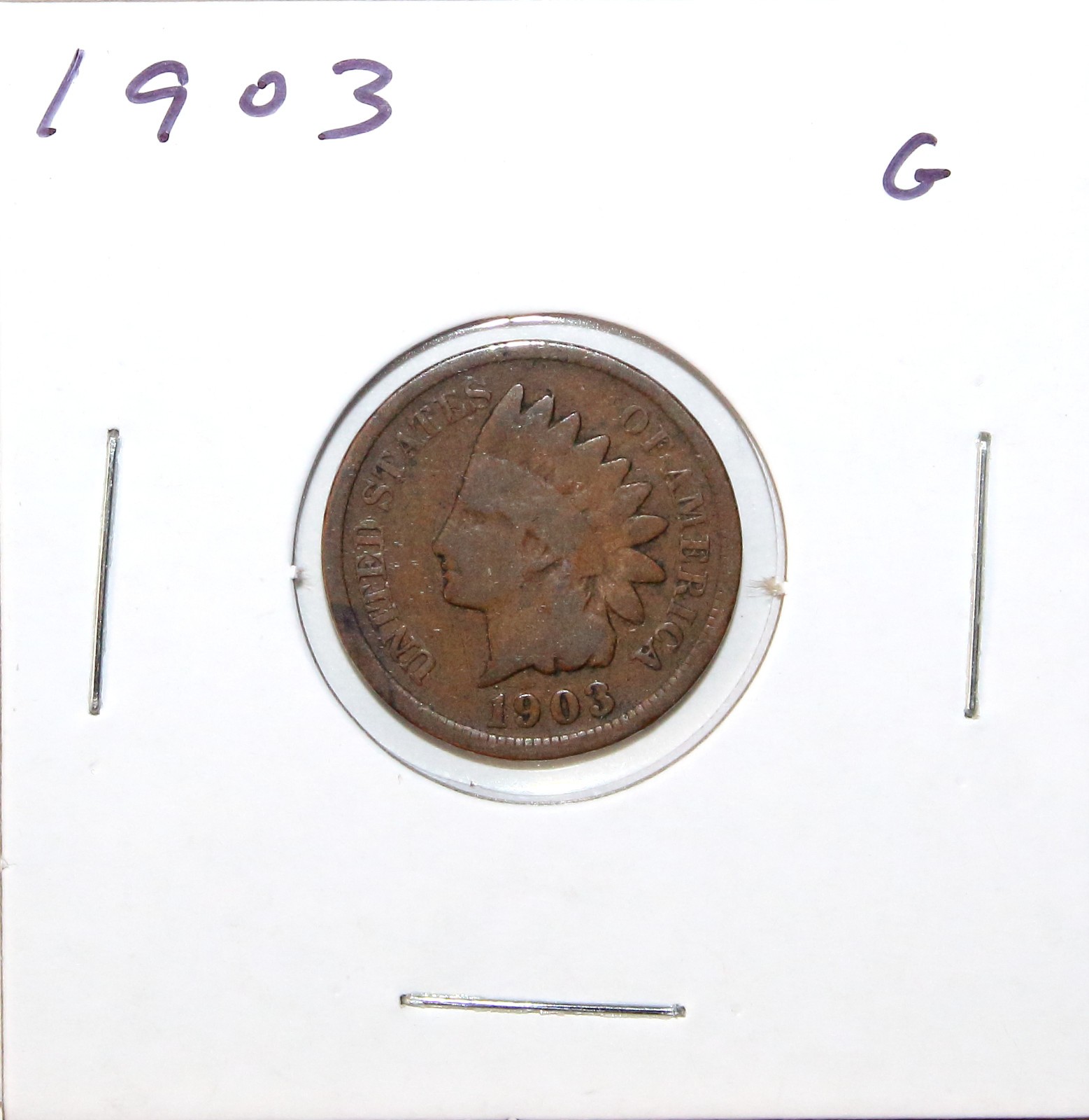 1903 US Indian Head Cent  G Good 