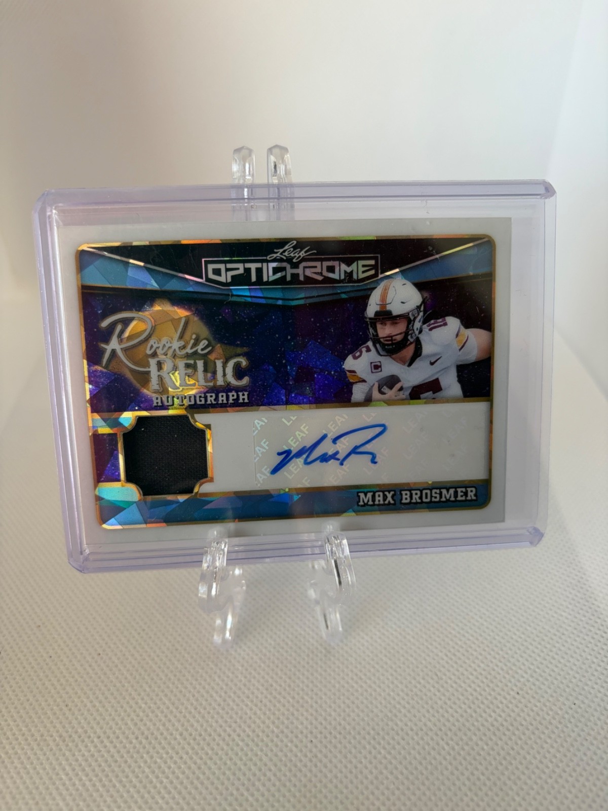 2025 Leaf Optichrome - Autographs Max Brosmer #BA-MB1 Platinum Blue /7 2025 Leaf Optichrome - Autographs Max Brosmer #BA-MB1 Platinum Blue /7