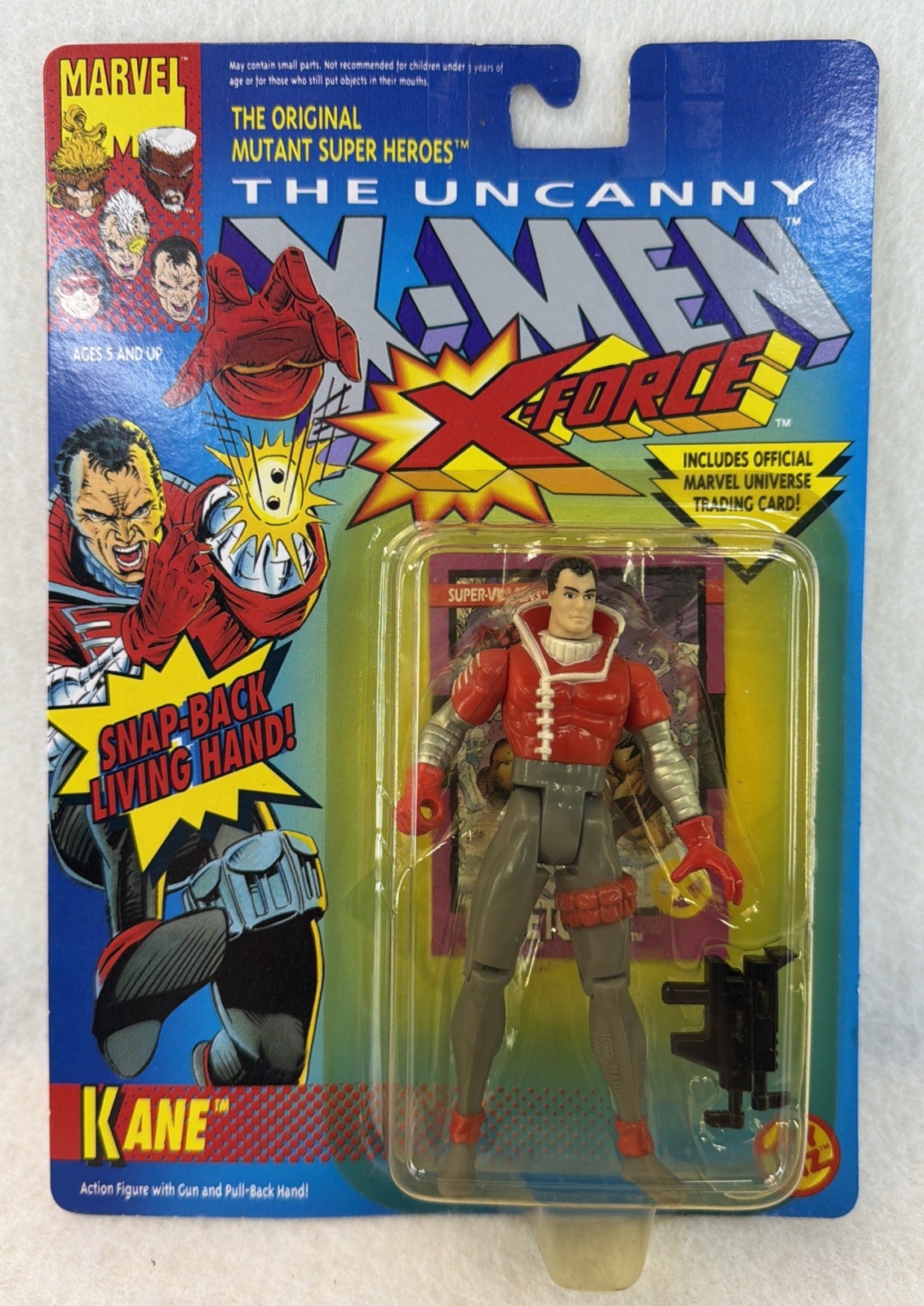 1992 Toy Biz X-Men X-Force Kane Snap-Back Hand #4953 NEW Sealed MOC.