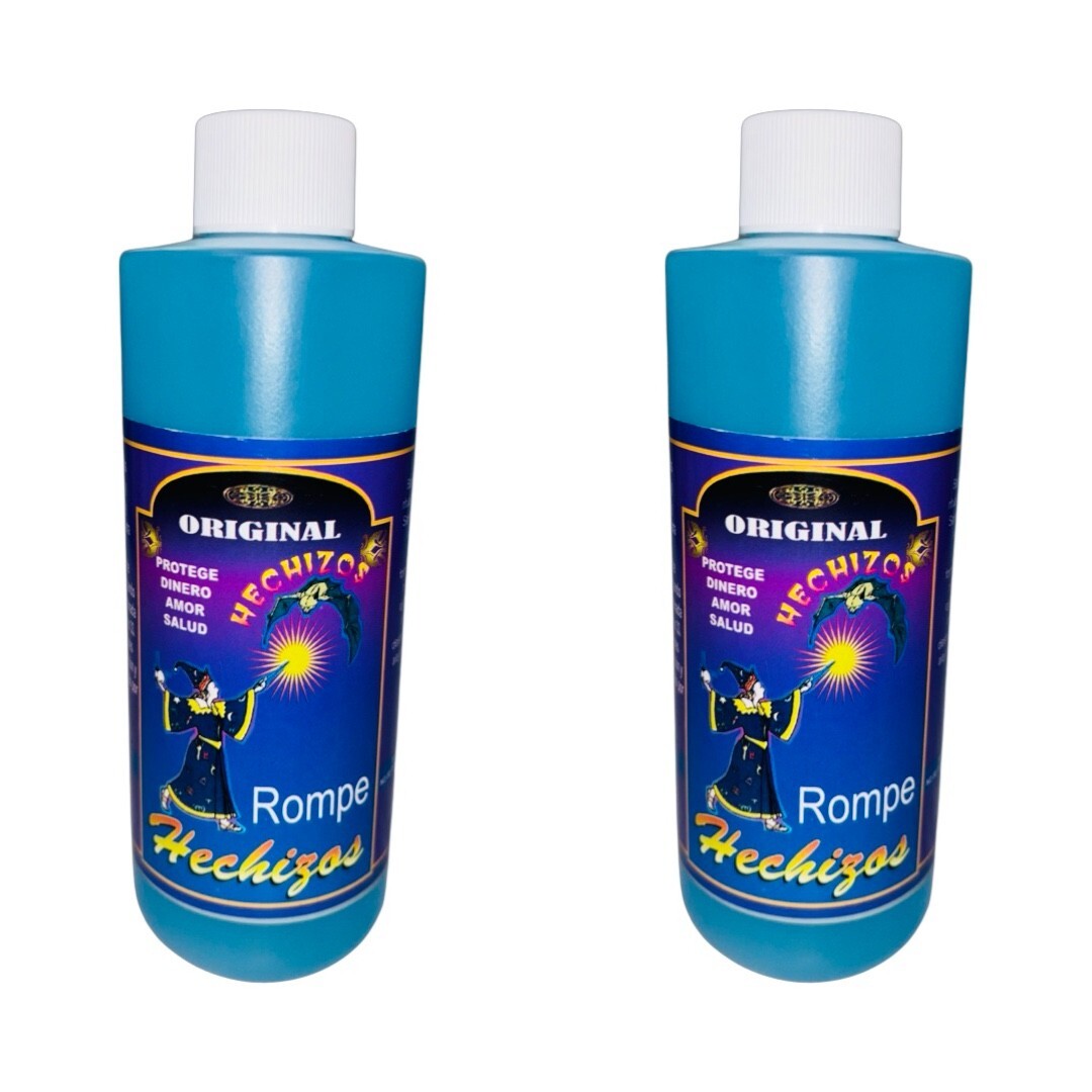 2PACK- ROMPE HECHIZOS Agua Espiritual Para Limpias y Quitar Brujeria 8 oz