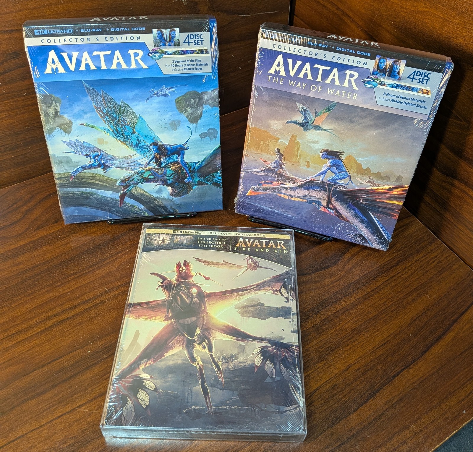 Avatar 4K / Avatar: The Way of Water 4K Digibooks + Avatar 3 Steelbook (4K) NEW