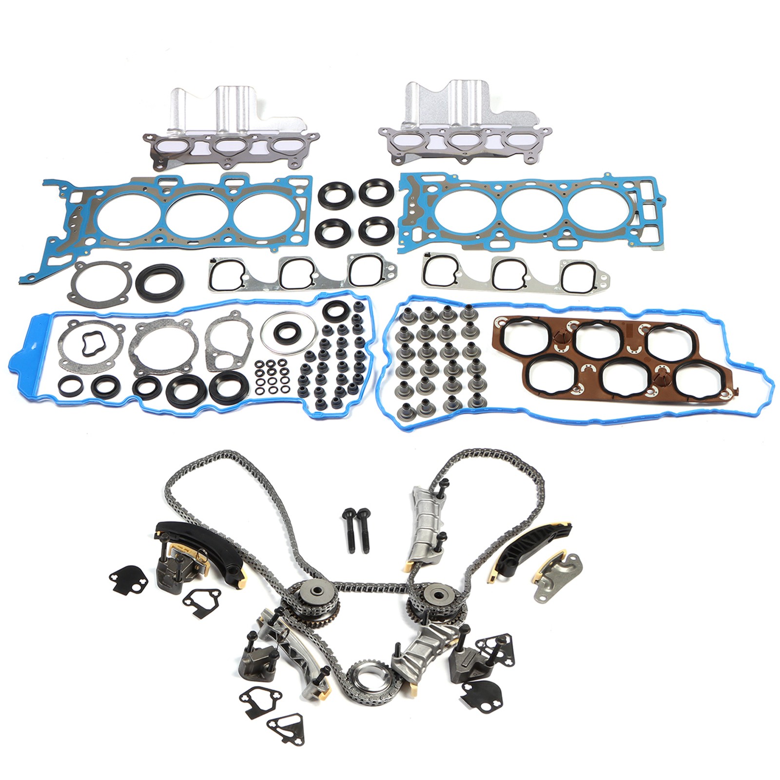 GM3.6L Timing Chain Kit & Head Gasket Set For 2007-2008 GMC Acadia 3.6L HS54661E