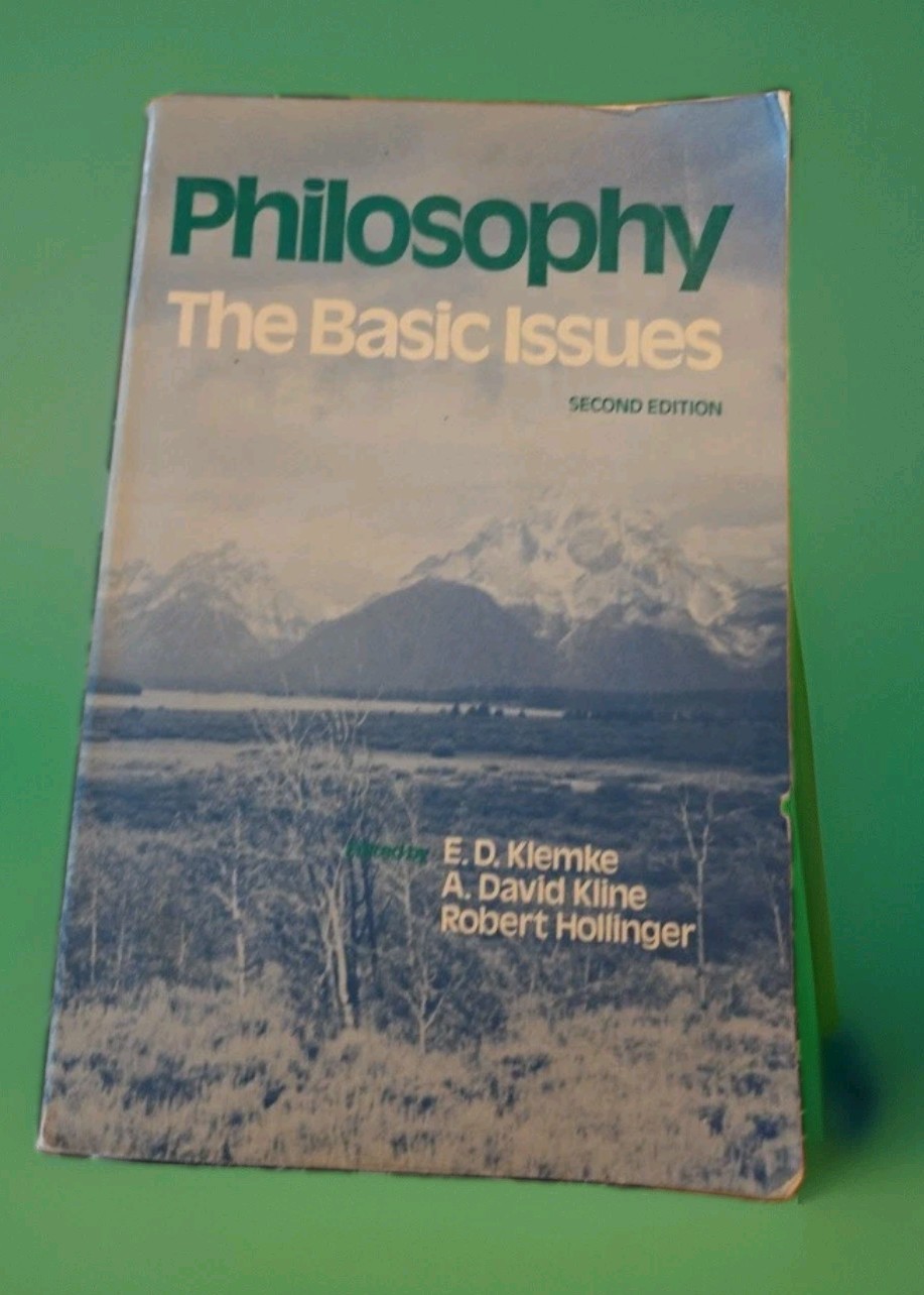 Philosophy: The Basic Issues College Textbook W\' Note From Author \