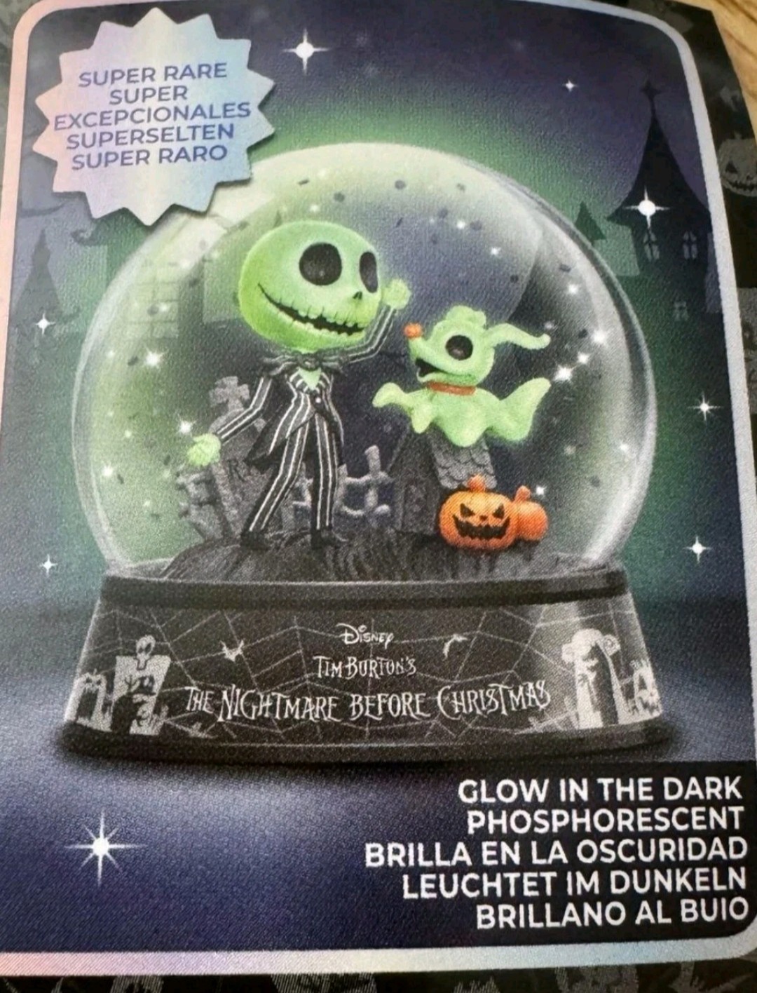 ZURU Mini Brands Disney Snow Globe Nightmare Before Christmas SUPER RARE GLOW Ja ZURU Mini Brands Disney Snow Globe Nightmare Before Christmas SUPER RARE GLOW Ja