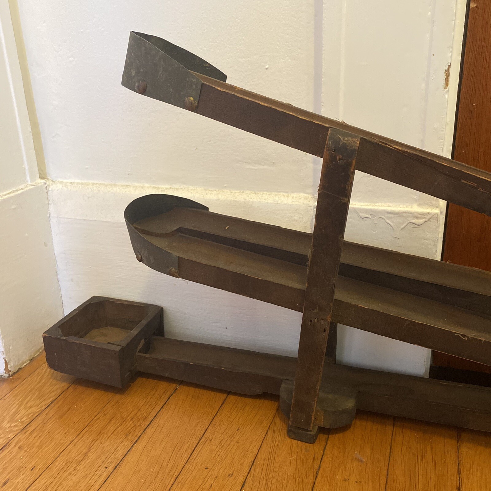 Antique Marble Run Toy Large Primitive Americana Game Marbles Shooter Antique Marble Run Toy Large Primitive Americana Game Marbles Shooter