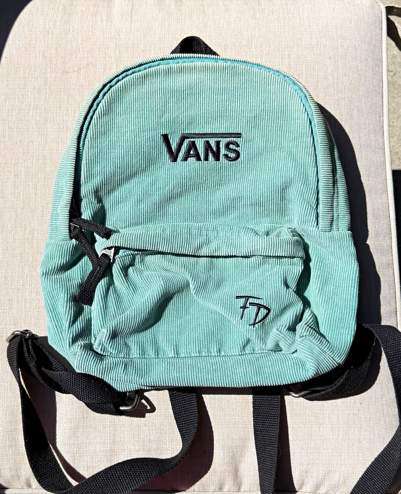 Vans x Fabiana Delfino Corduroy Mini Backpack - Mint Green