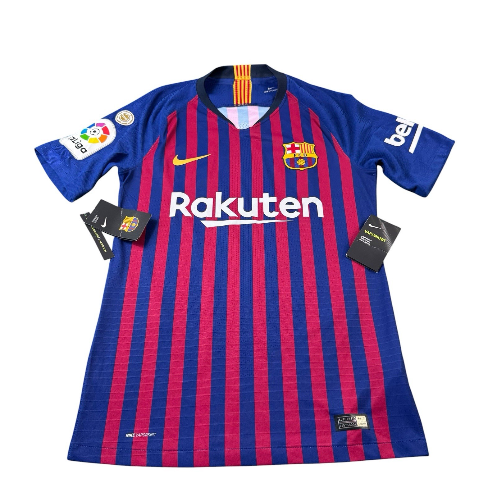 Nike Vaporknit Barcelona #10 Messi Men’s La Liga 17/18 Soccer Jersey Size S NWT Nike Vaporknit Barcelona #10 Messi Men’s La Liga 17/18 Soccer Jersey Size S NWT