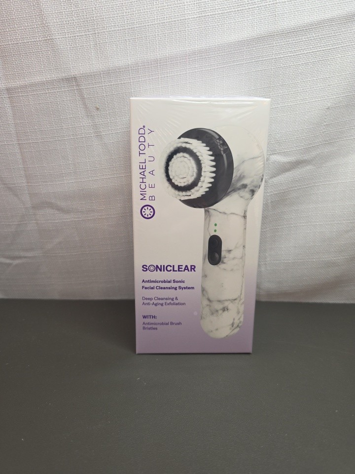 Michael Todd SONICLEAR Sonic Facial Cleansing System White Marble New Sealed