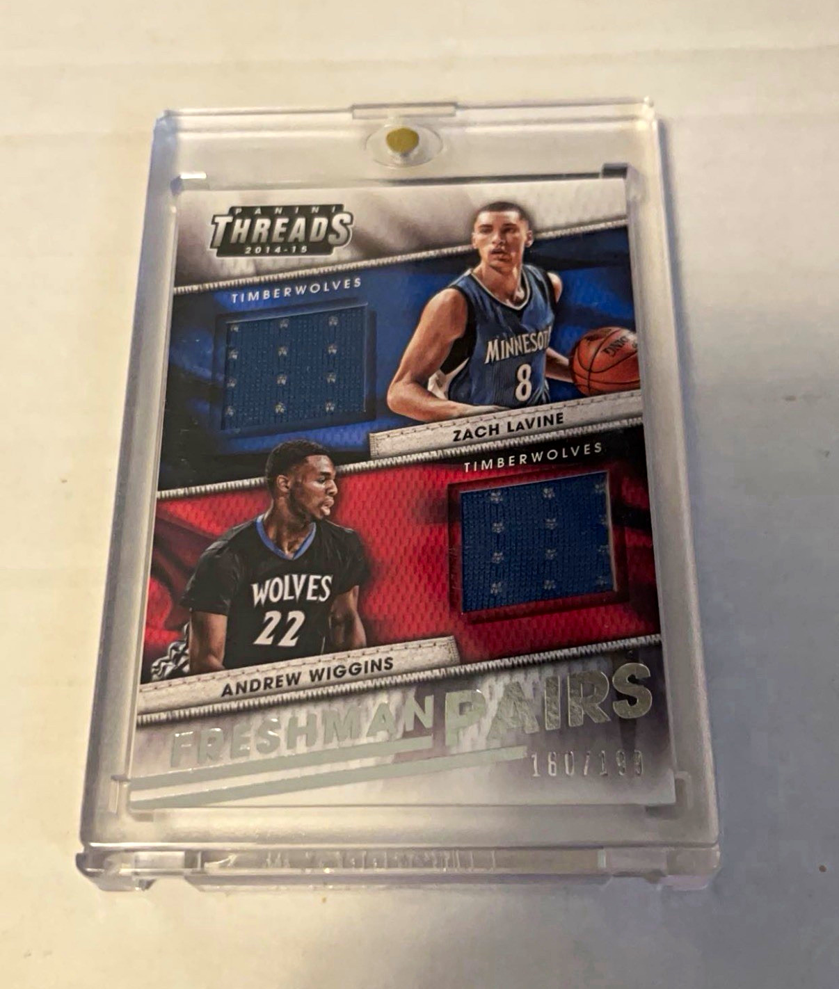 Panini 2014-15 Threads Freshman Pairs LaVine Wiggins RC MEM #8 /199 Panini 2014-15 Threads Freshman Pairs LaVine Wiggins RC MEM #8 /199