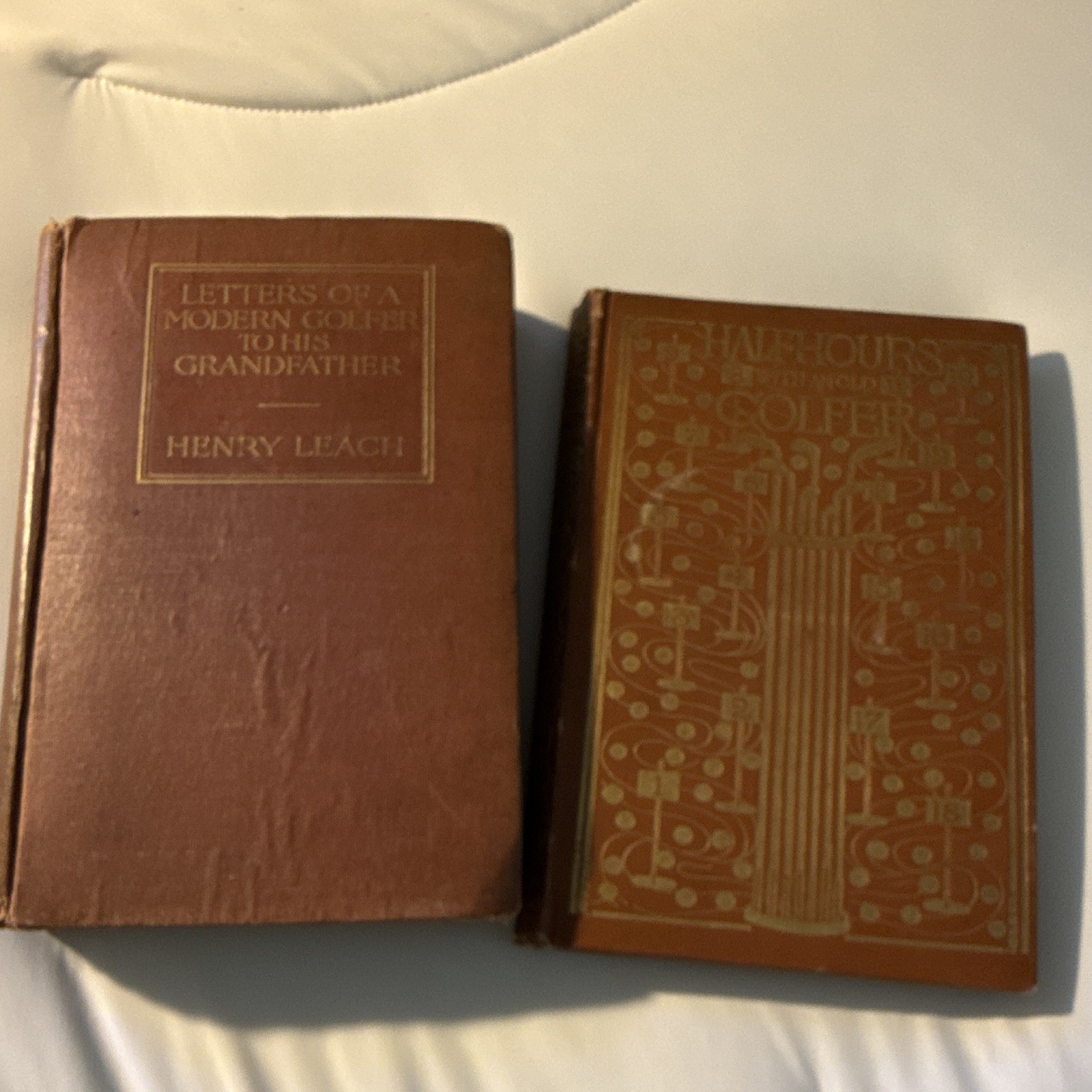 2 Antique Books Once Belonged To Francis Ouimet 2 Antique Books Once Belonged To Francis Ouimet