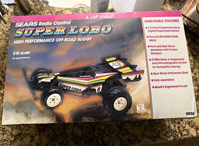 Sears Super Lobo RC 1/10 Scale High Performance Off-Road Buggy Vintage 54328 Sears Super Lobo RC 1/10 Scale High Performance Off-Road Buggy Vintage 54328
